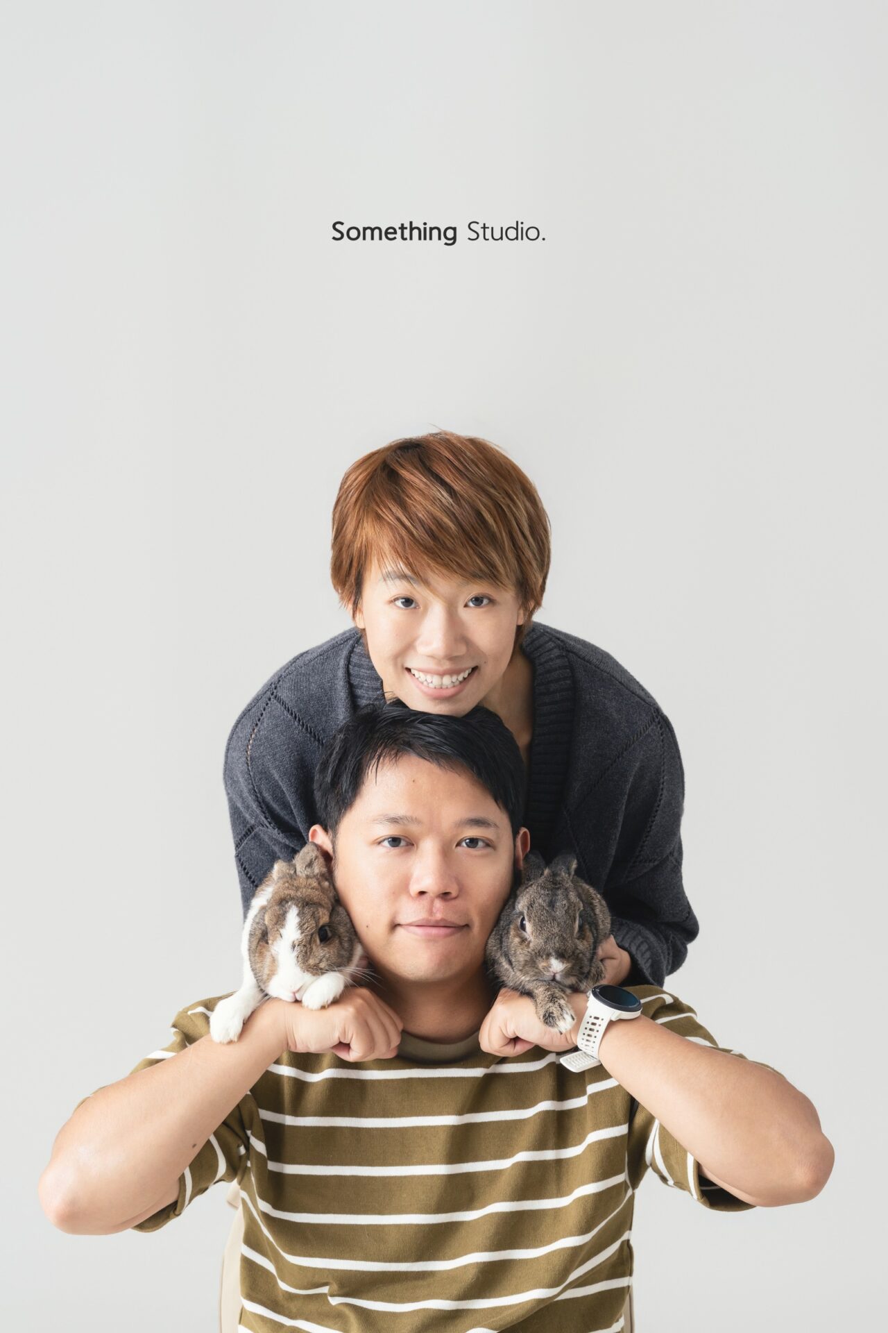 三牲工作室寵物攝影，美國牧羊犬與兔子棚拍肖像與寵物寫真照片 18